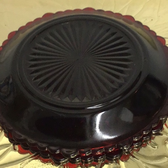 AVON CAPE COD COLLECTION VINTAGE RUBY RED SMALL DISHES. 1970s - Picture 4 of 4